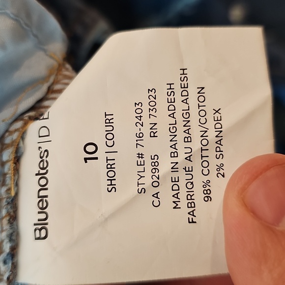 Bluenotes Size 10 Distressed Blue High Rise Jeggings - Picture 7 of 7